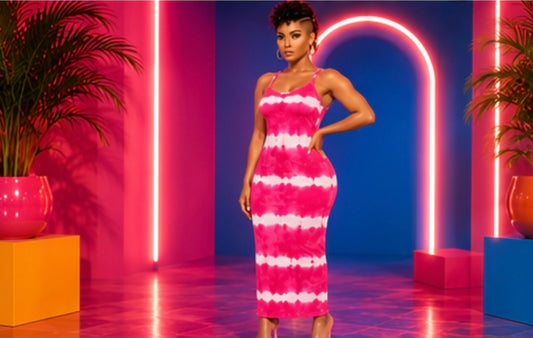 Tie Dye Maxi ( Pre-order will ship with-in 2 to 3 business days)