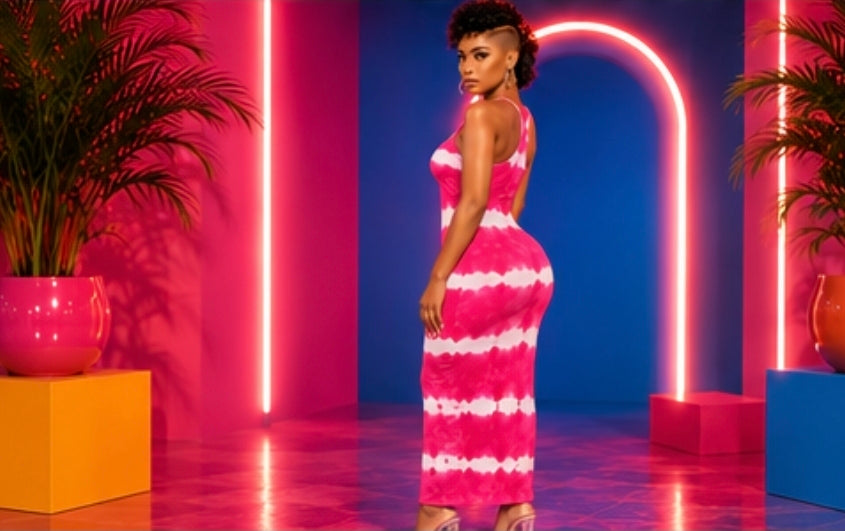 Tie Dye Maxi ( Pre-order will ship with-in 2 to 3 business days)
