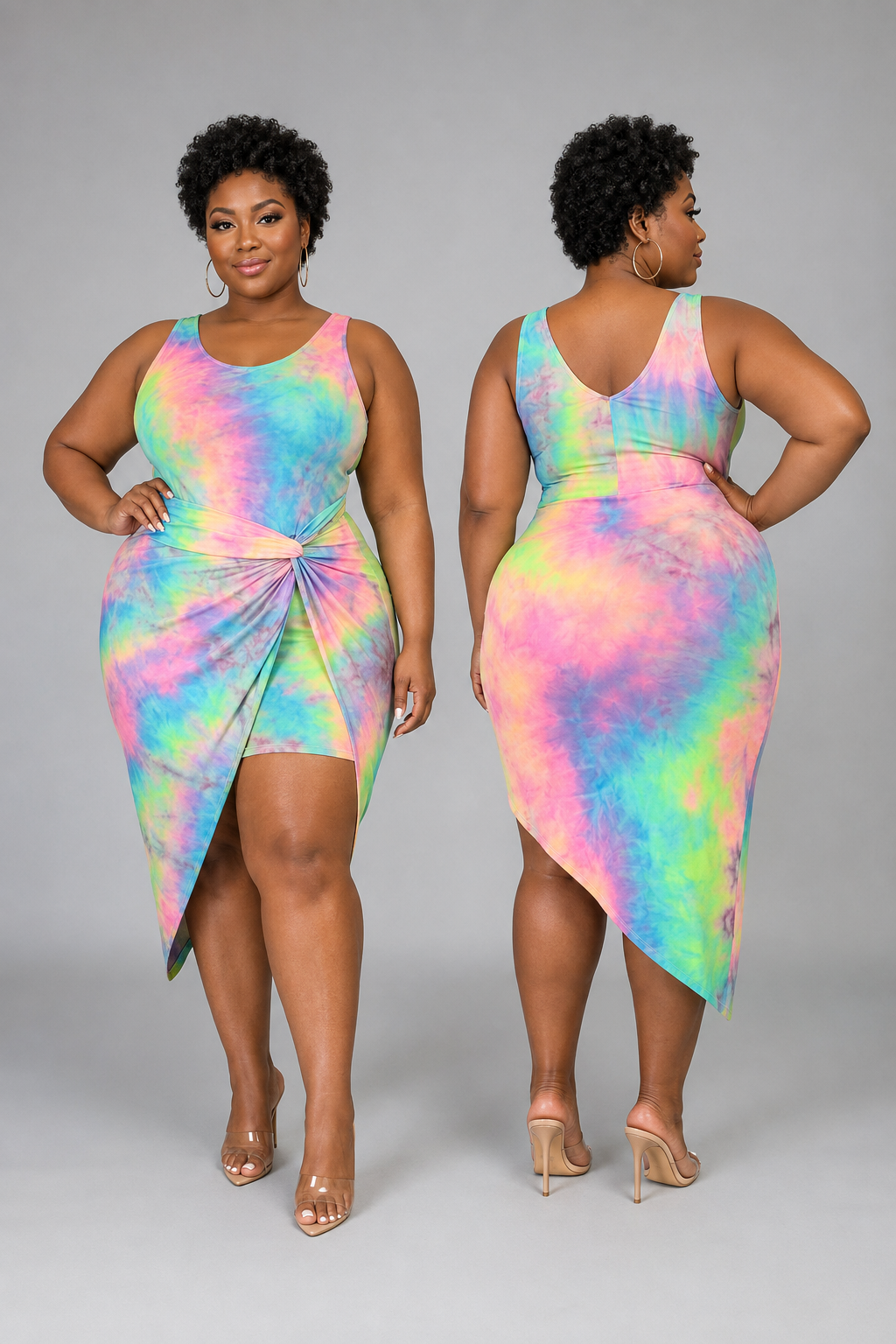 Color Me Confident Tie-Dye Dress